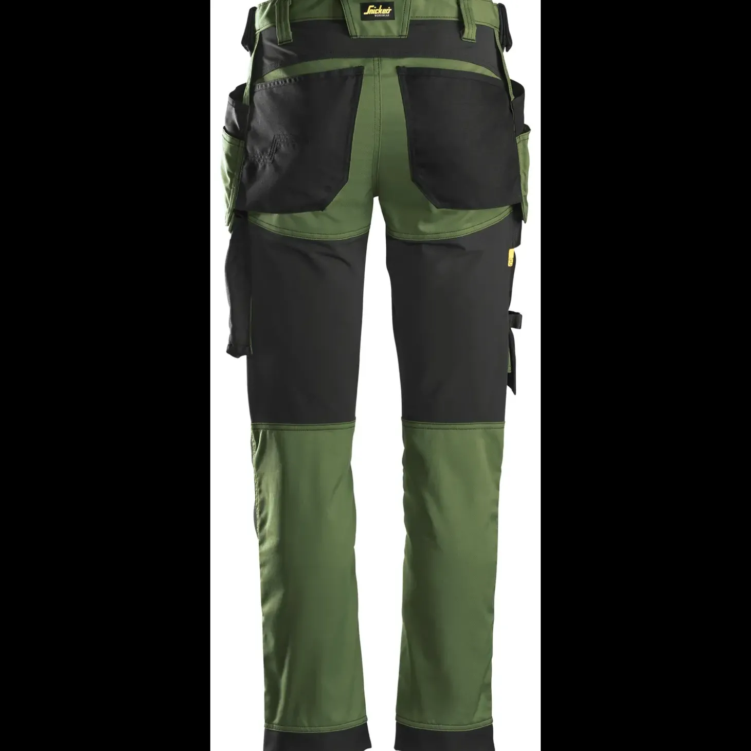 Snickers AllroundWork stretchbukser khaki grøn/sort str. 52