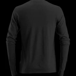 Snickers Allroundwork t-shirt langærmet uld sort str. 2XL