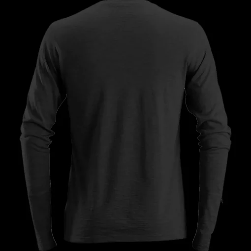 Snickers Allroundwork t-shirt langærmet uld sort str. 2XL