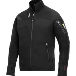 Snickers Body Mapping microfleece jakke sort str. M