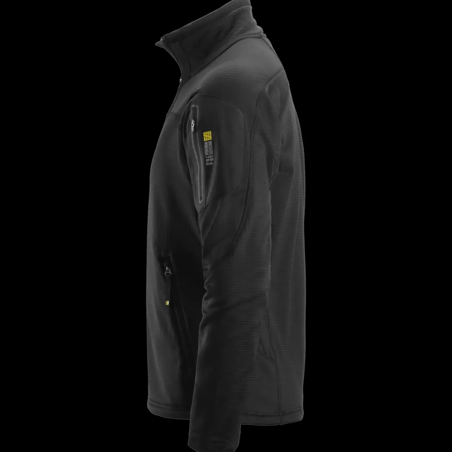 Snickers Body Mapping microfleece jakke sort str. M