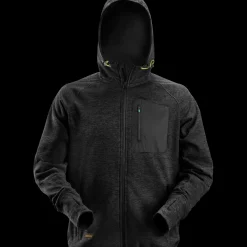 Snickers FlexiWork hættetrøje i fleece sort str. M