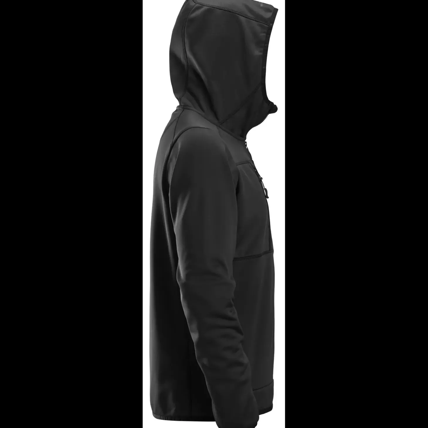 Snickers hættetrøje fleece sort str. 2XL