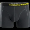 Snickers Workwear boxershorts 2-pak sort/koksgrå str. M