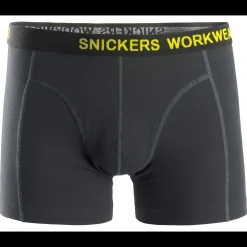 Snickers Workwear boxershorts 2-pak sort/koksgrå str. M