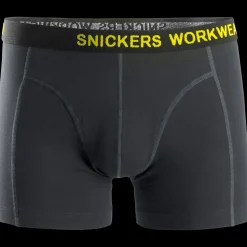 Snickers Workwear boxershorts 2-pak sort/koksgrå str. M