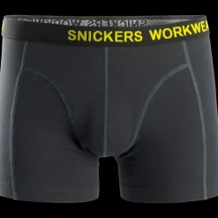 Snickers Workwear boxershorts 2-pak sort/koksgrå str. M