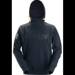 Snickers Workwear hættetrøje logo navy str. S