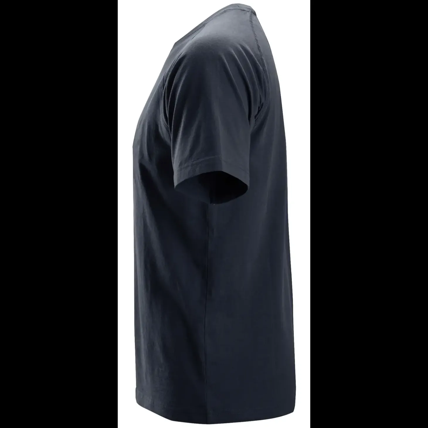 Snickers Workwear t-shirt kortærmet logo mørk blåmeleret str. M