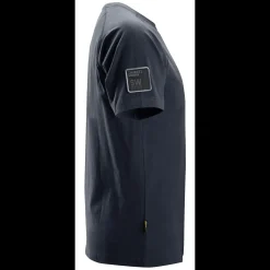 Snickers Workwear t-shirt kortærmet logo mørk blåmeleret str. M