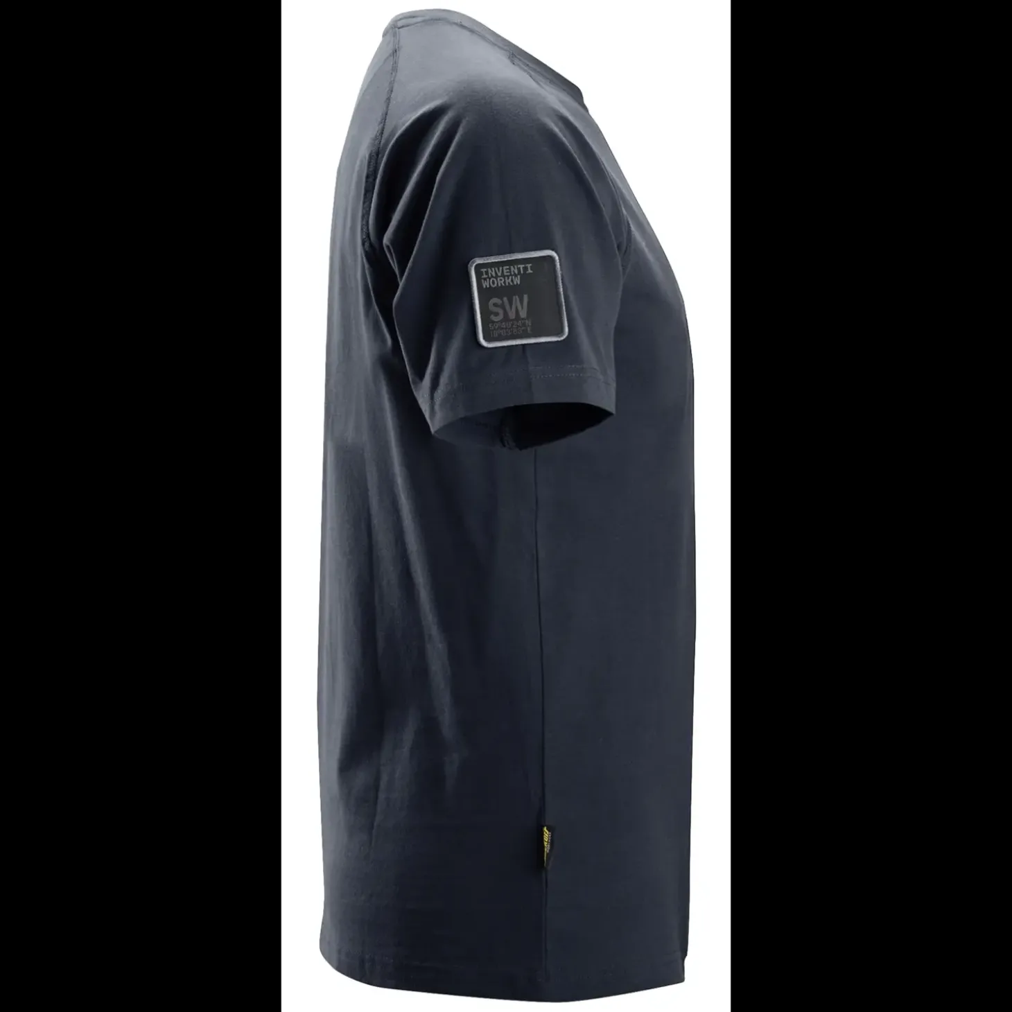 Snickers Workwear t-shirt kortærmet logo mørk blåmeleret str. M