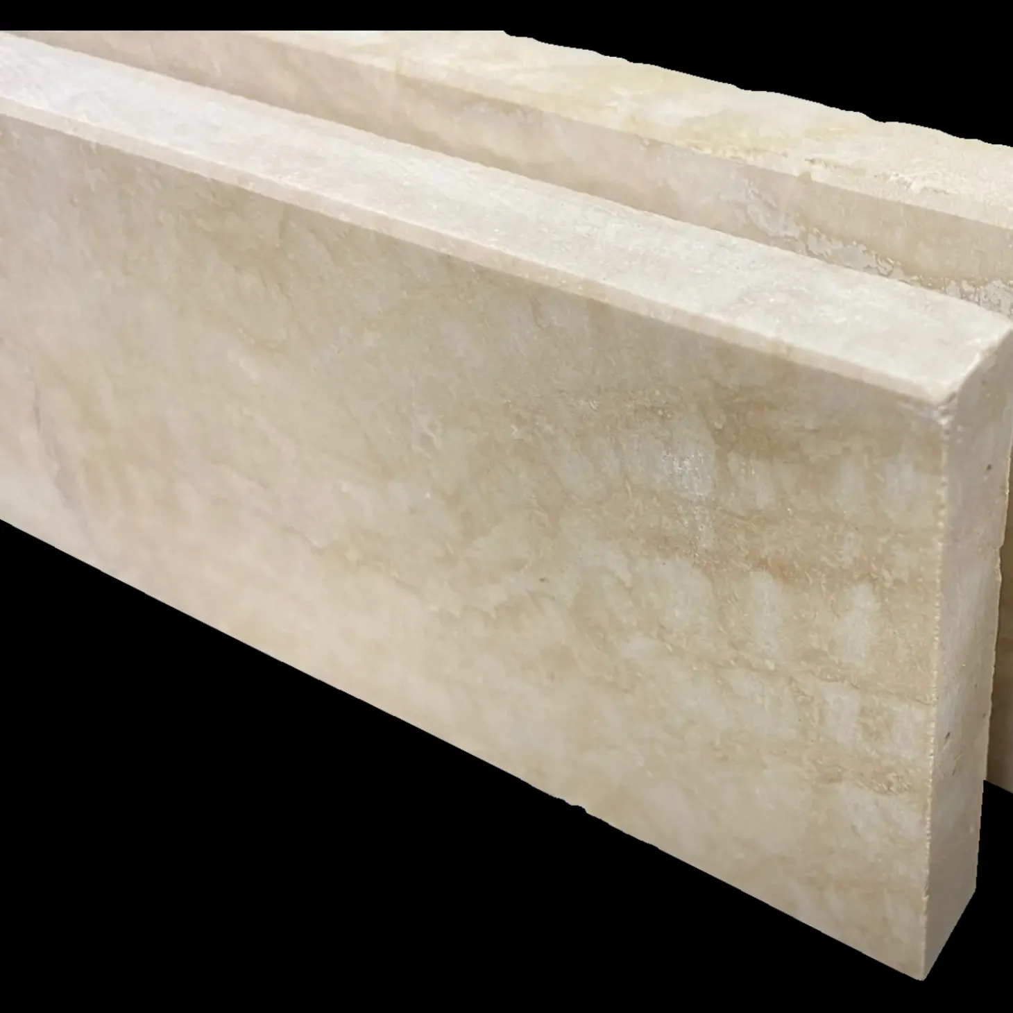 Sokkelfliser Marmor Travertin Suprem beige 7x61x1 cm