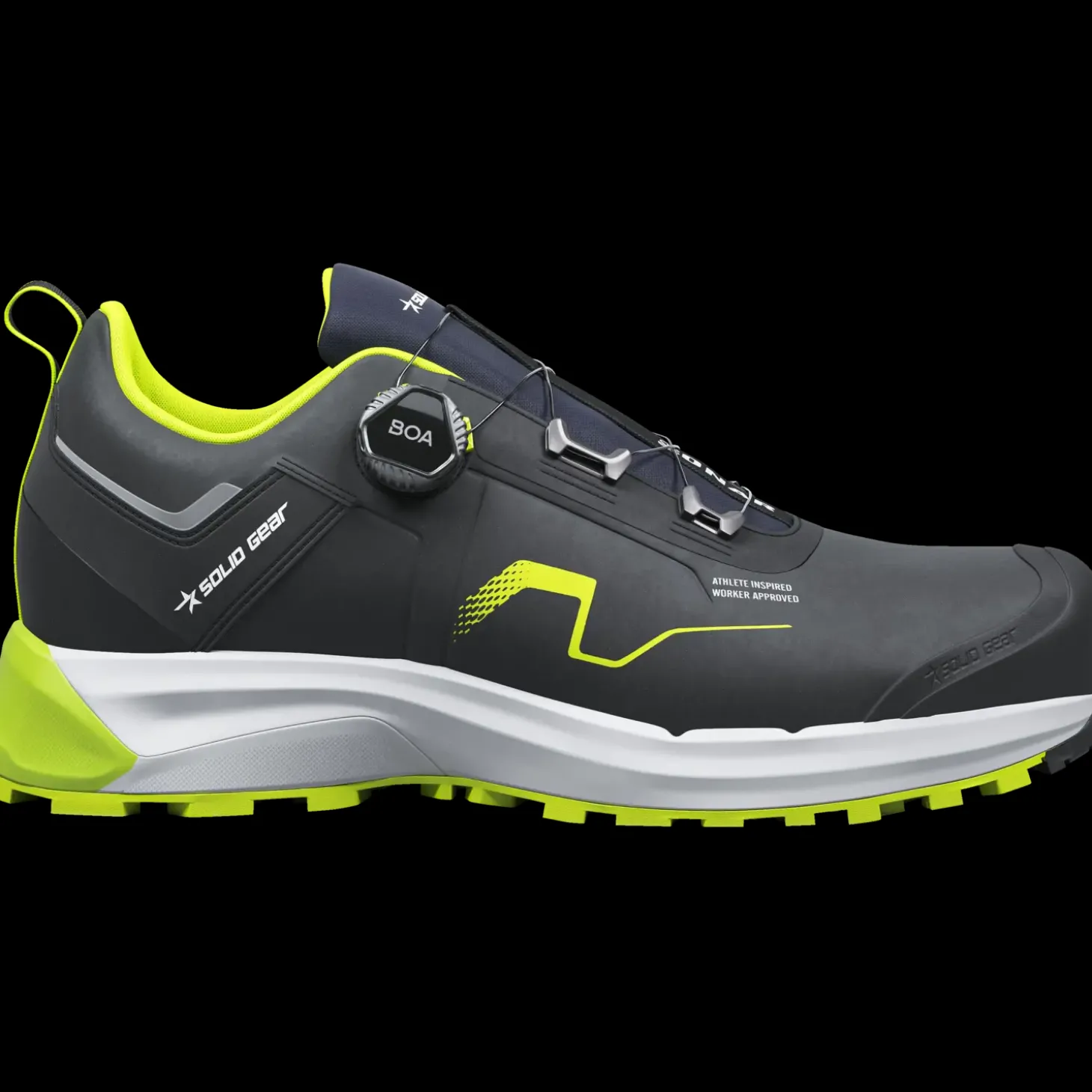 Solid Gear Sonar sikkerhedssko sort/grøn str. 41