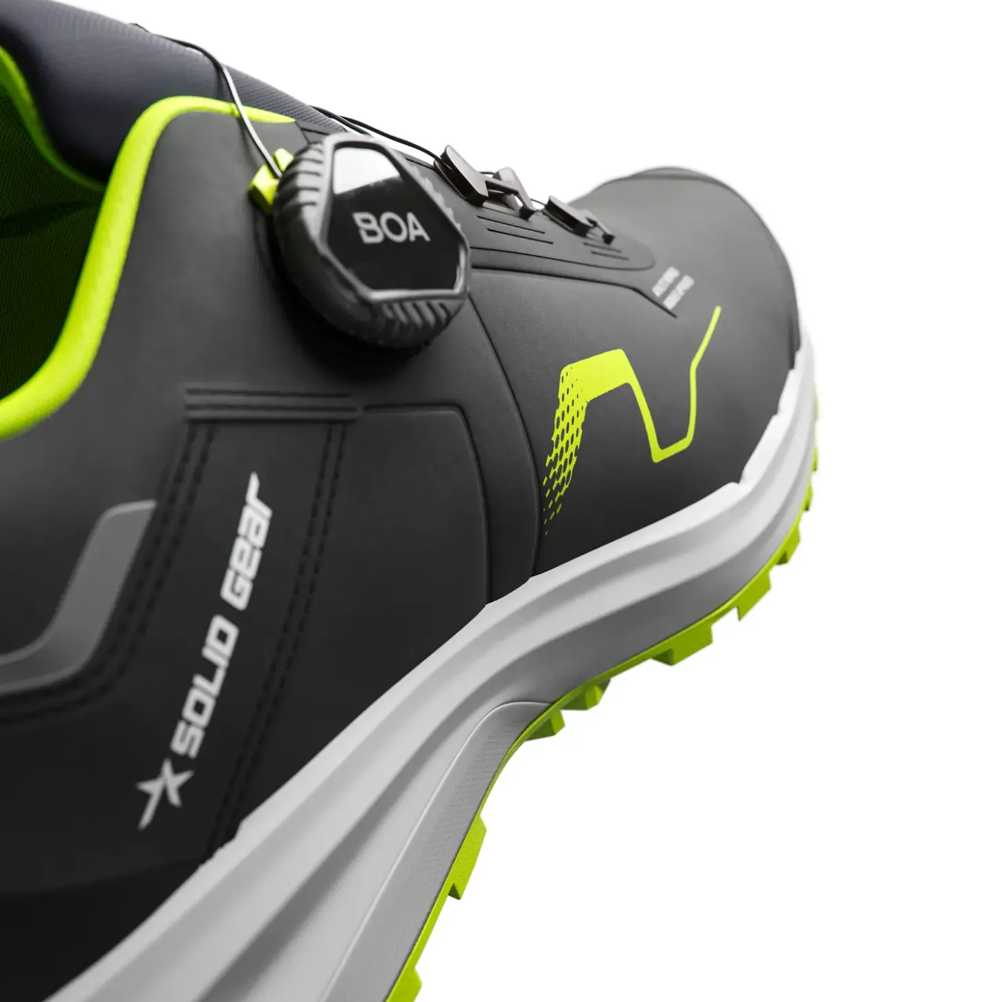 Solid Gear Sonar sikkerhedssko sort/grøn str. 41