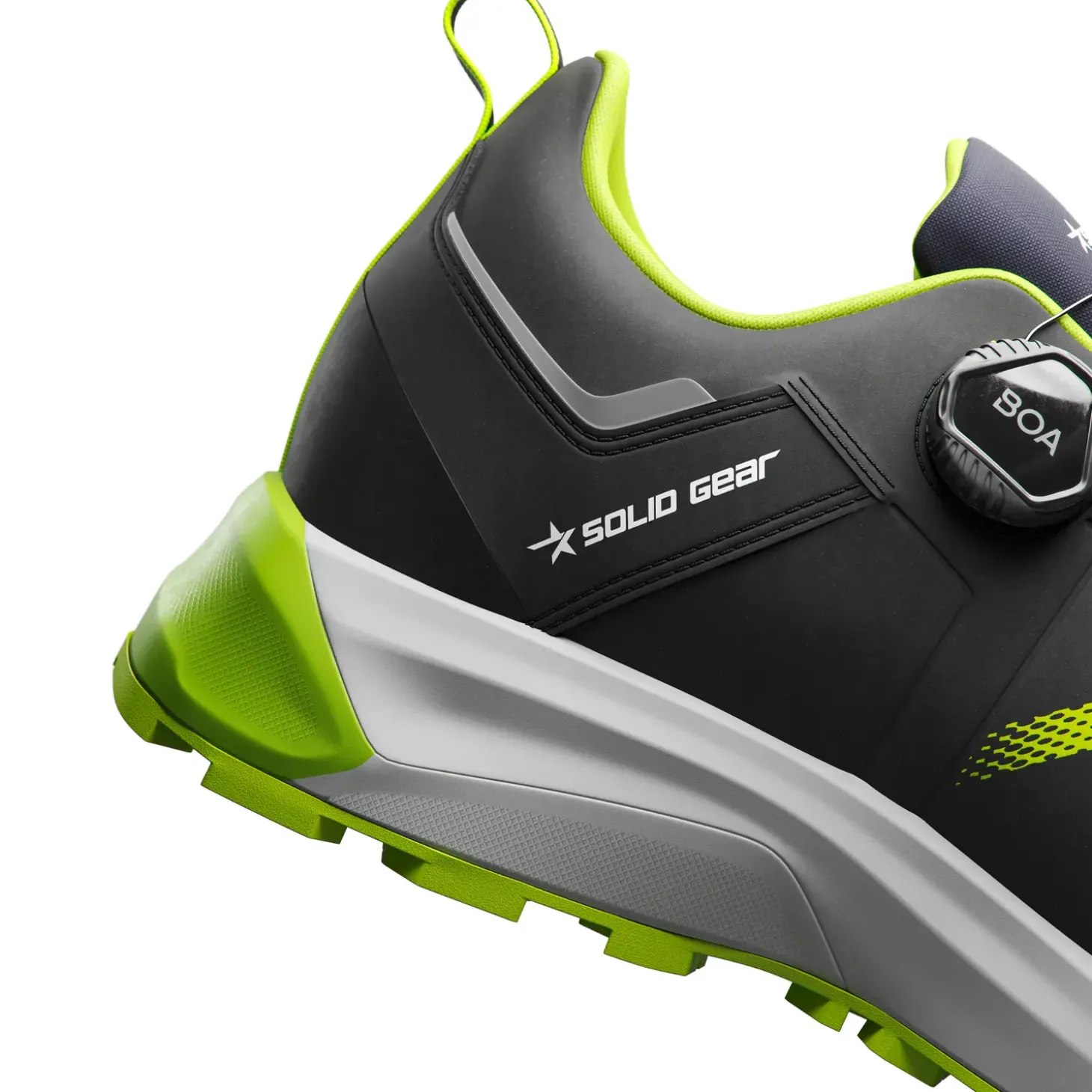 Solid Gear Sonar sikkerhedssko sort/grøn str. 41