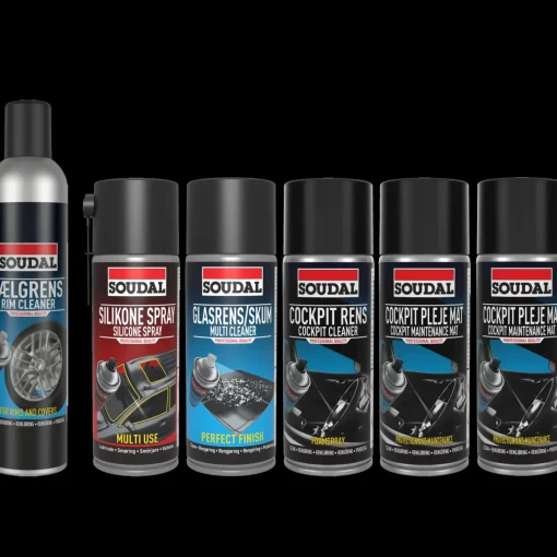 Soudal autopakke til rengøring 6 dele
