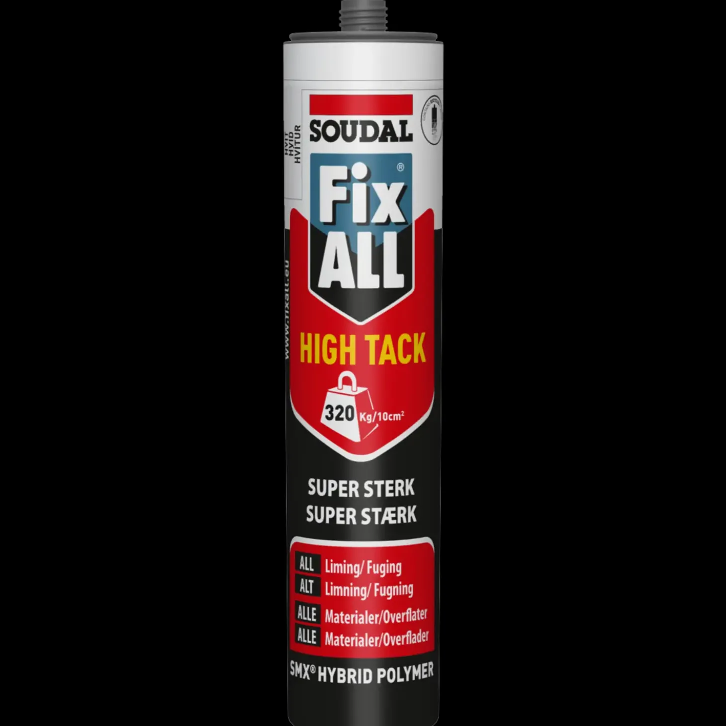 Soudal Montagelim Fix All High Tack hvid 290 ml