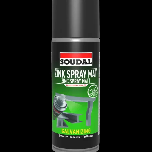 Soudal zink spray, koldgalvanisering mat 400 ml