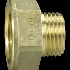 Spidsmuffe 1/2"x3/4" messing