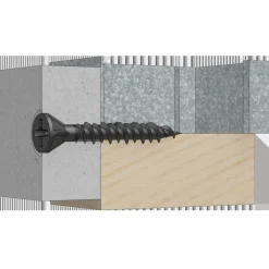 Spit P-Screw FWS fibergipsskrue på bånd 3,9x40 mm FH PH2 elforzink. sort 1000 stk.