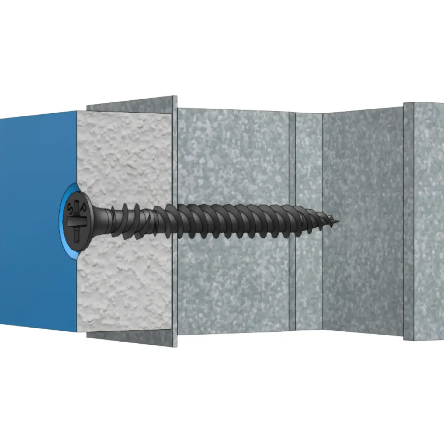 Spit P-Screw HS hårdgips skrue t/stål løse 3,9x32 mm TH PH2 forzinket sort 500 stk.