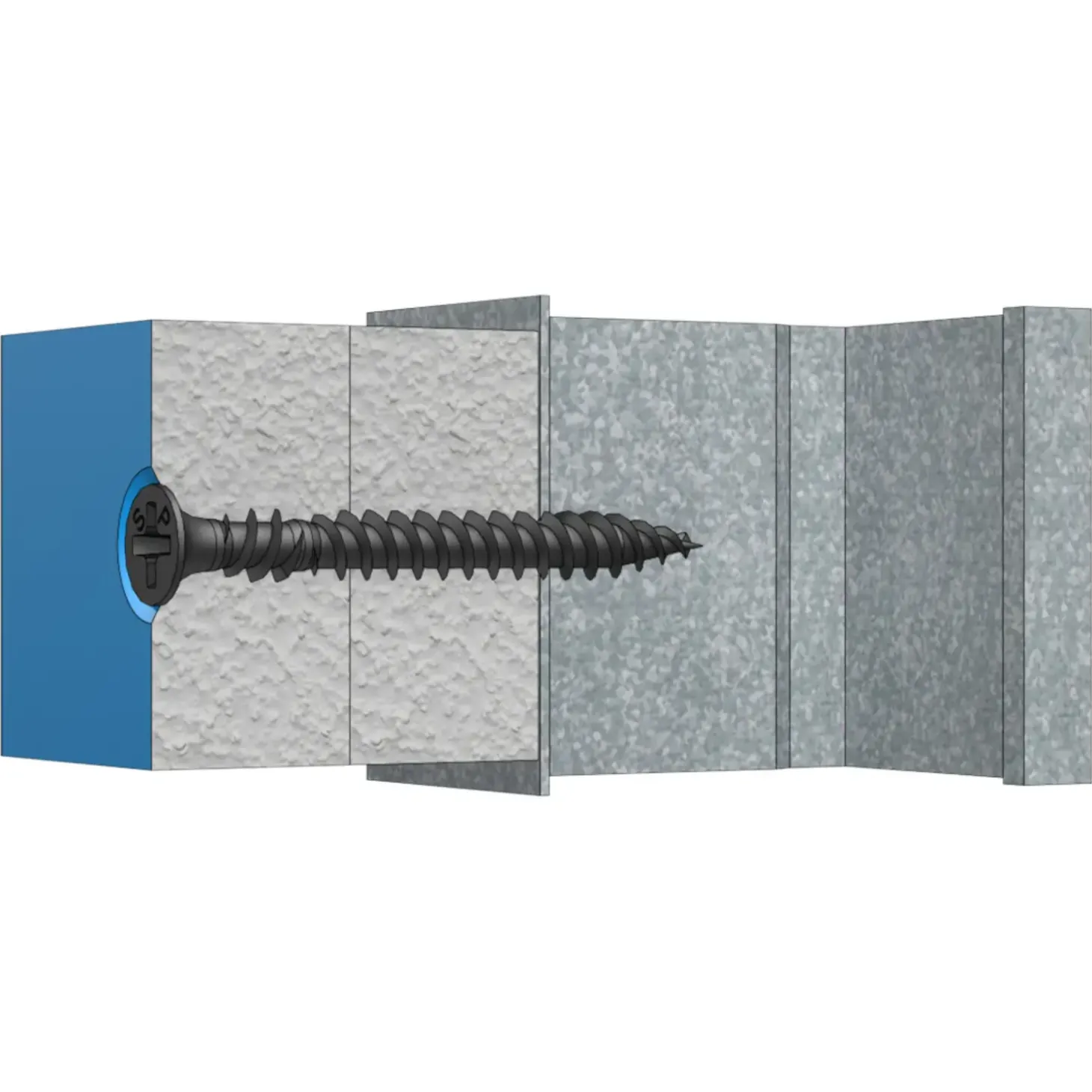 Spit P-Screw HS hårdgips skrue t/stål løse 3,9x32 mm TH PH2 forzinket sort 500 stk.