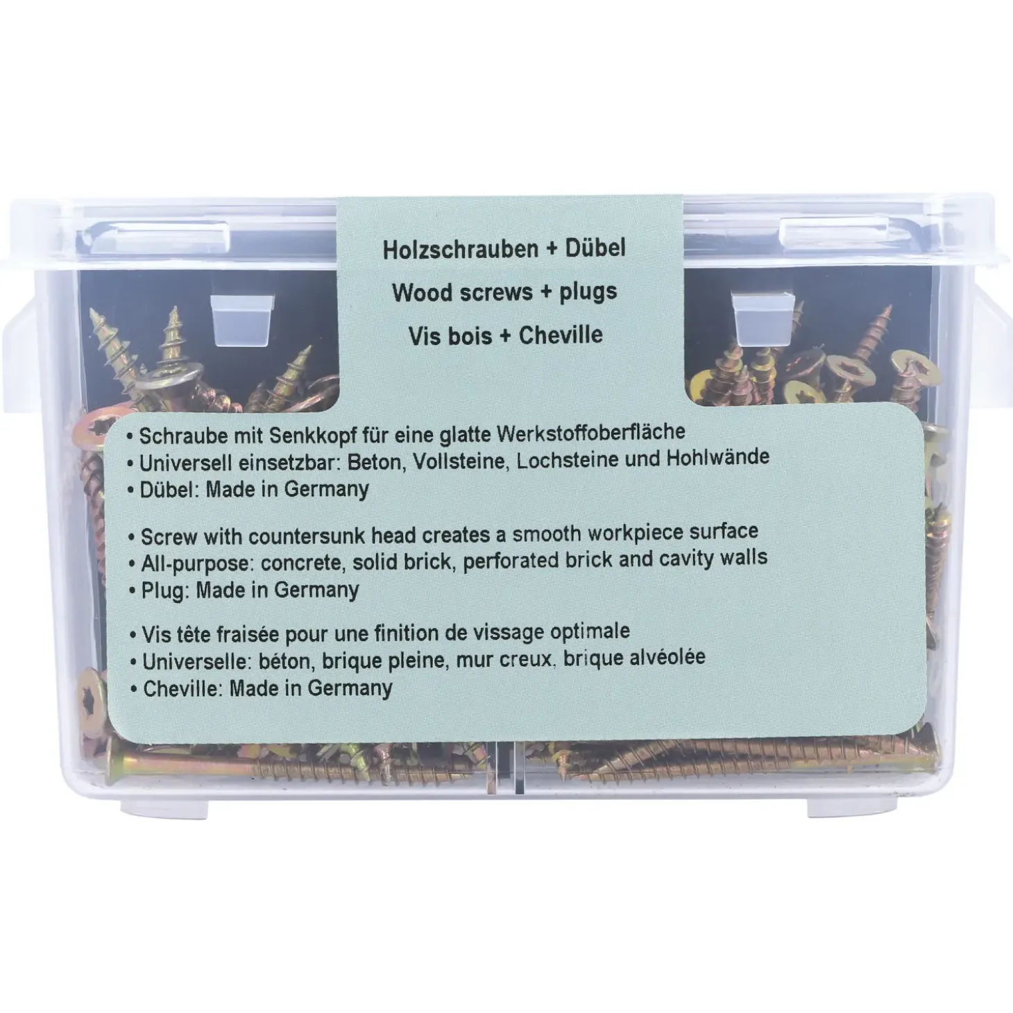 Spånpladeskruer 4x50/5x60 mm 110 stk