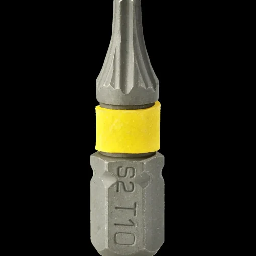 Staco 1/4" TX10 bit gul 25 mm 30 stk.