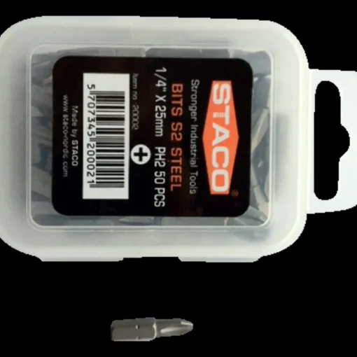 STACO bits 1/4"x25 mm PH2 2 stk