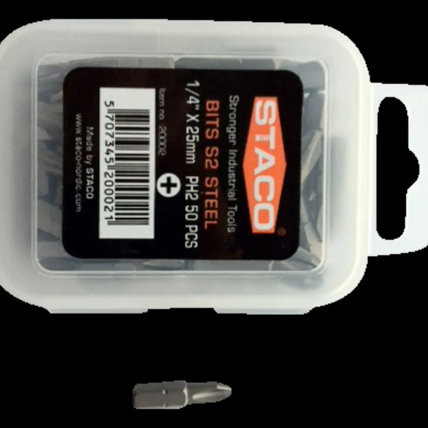 STACO bits 1/4"x25 mm PH2 2 stk