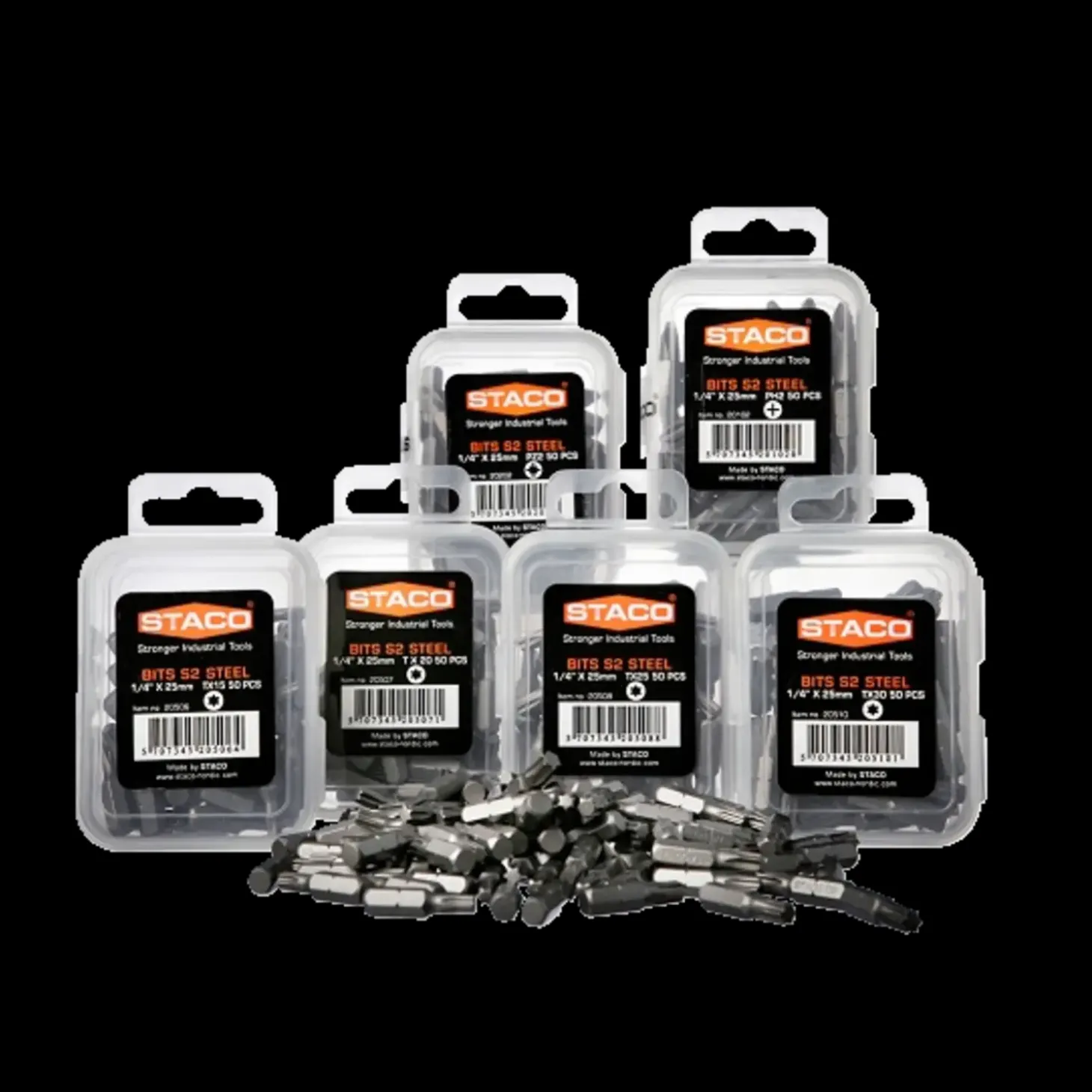 STACO bits 1/4"x25 mm PZ1 2 stk