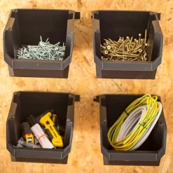 Stanley værktøjsbakker 4 pak sort