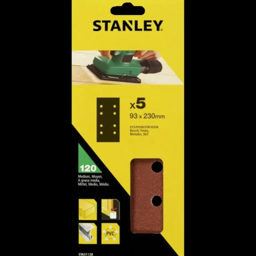 Stanley White Alox K40 slibeark 93x230 mm 5 stk