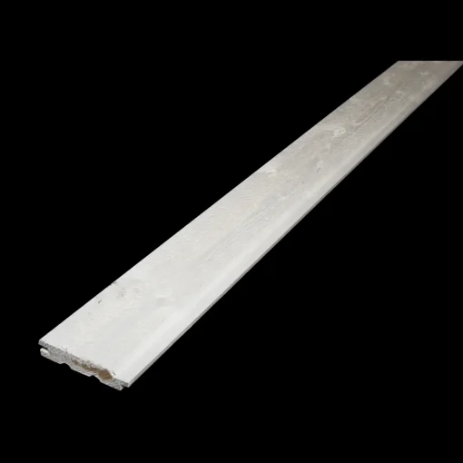 Sternbrædt gran m/fer og not 25x125 mm (22x120) x 4,8M hvidmalet
