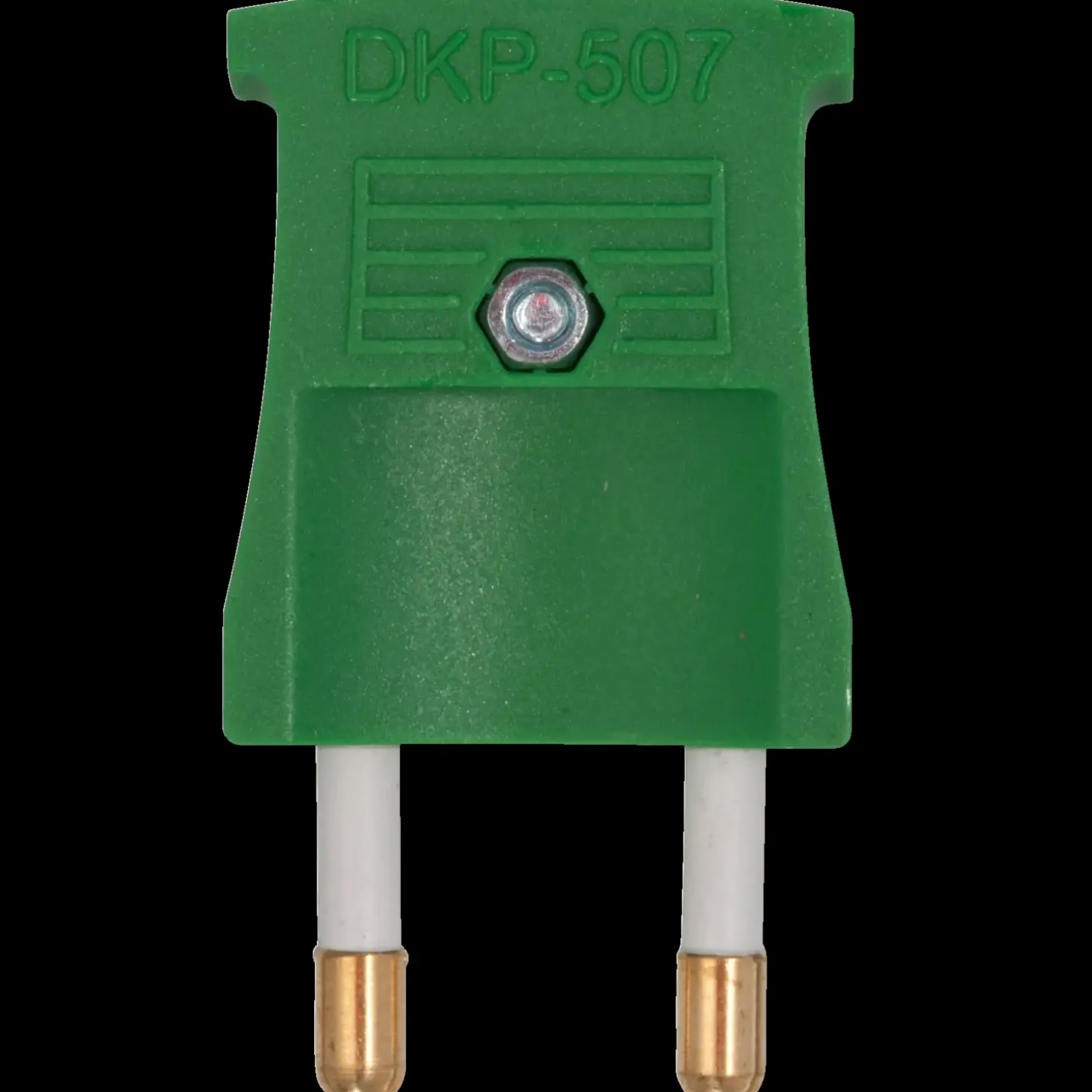 Stikprop flad 250V grøn
