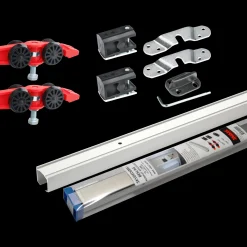 Svalk RollLock skydedørsbeslag u/vinkler 63-120 cm 60 kg
