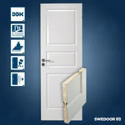 Swedoor Compact/03 hvid 40x725x2040 mm
