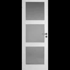 Swedoor Easy GW3 m/glas hvid 40x725x2040 mm