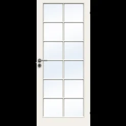 Swedoor sprossedør SP12 glas hvid 40x825x2040 mm