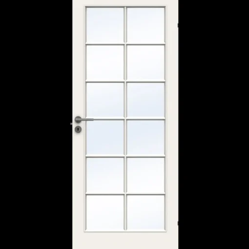 Swedoor sprossedør SP12 glas hvid 40x825x2040 mm