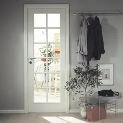 Swedoor sprossedør SP12 glas hvid 40x825x2040 mm