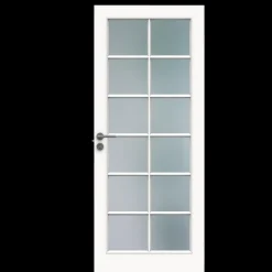 Swedoor sprossedør SP12 glas hvid 40x825x2040 mm