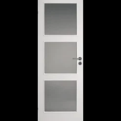 Swedoor Stable GW3 m/klar  glas hvid 40x825x2040 mm