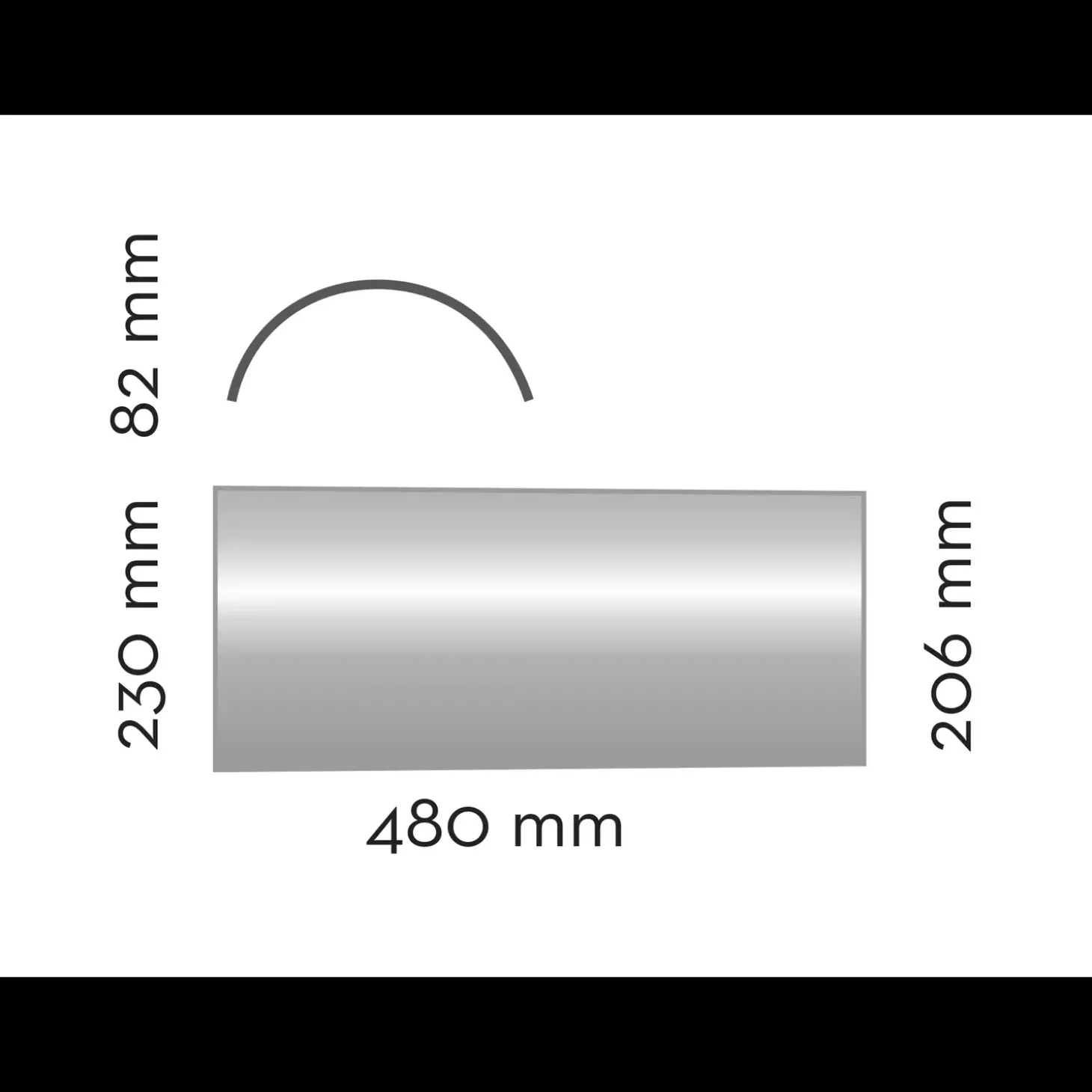 Swisspearl konisk rygning 480 mm sortblå