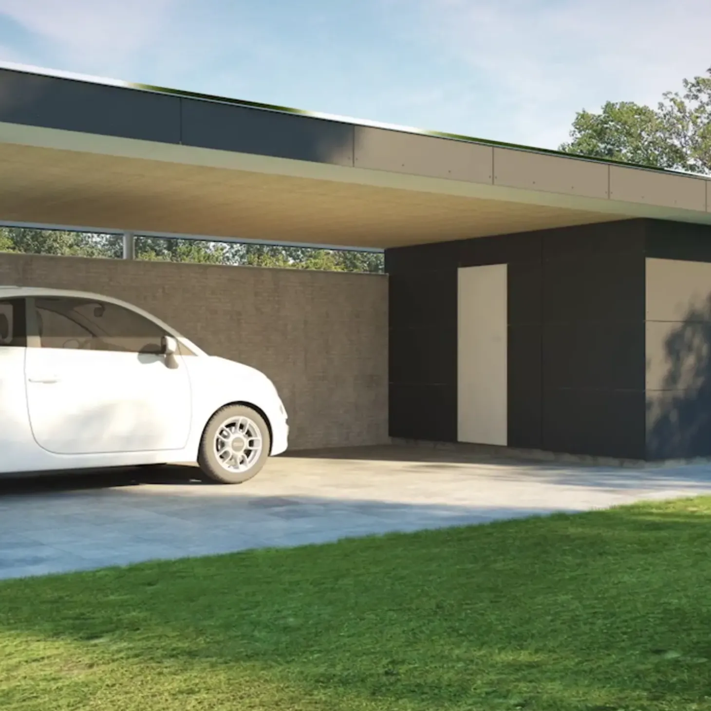 Swisspearl patina brædder P 070 flint, 150 x 2500 x 6 mm