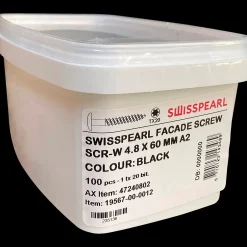 Swisspearl SCR-W skrue til konisk rygning sort 4,8x60 mm