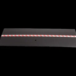 Tagfodsplade med tape 2 meter sort