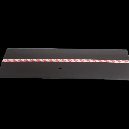 Tagfodsplade med tape 2 meter sort