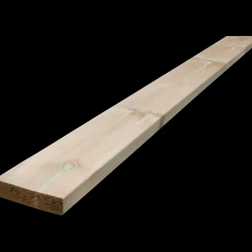 Terrassebrædder GDS glat fyr trykimprægneret 32 x 125 mm L - 480 cm