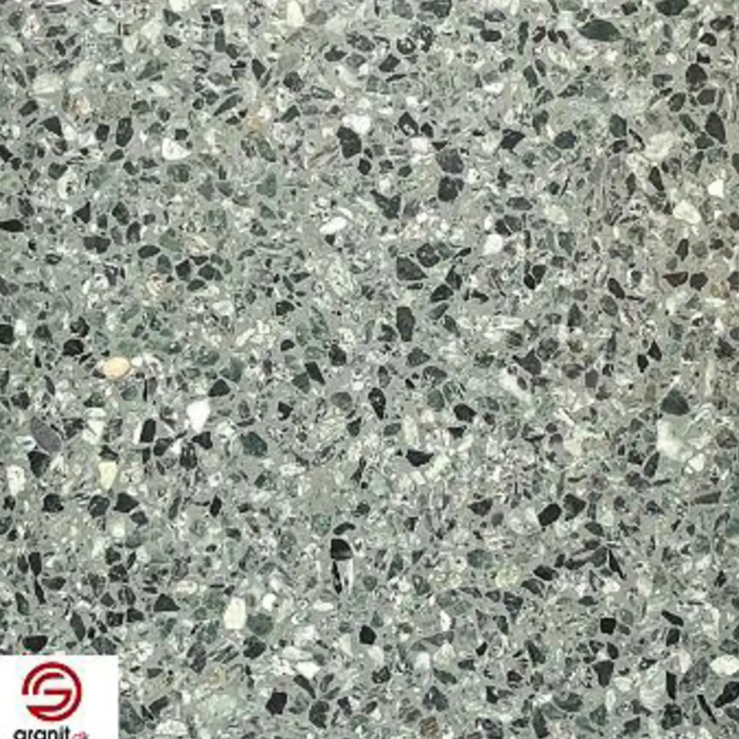 Terrazzo flise caracas slebet overflade uden fas 40x40x1,5 cm